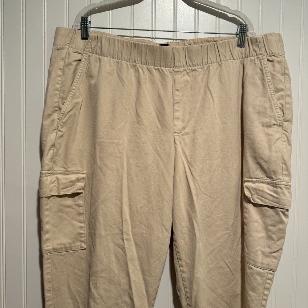 GAP Tan Pull On Cargo Pants Baggy Size XXL - Picture 2 of 5